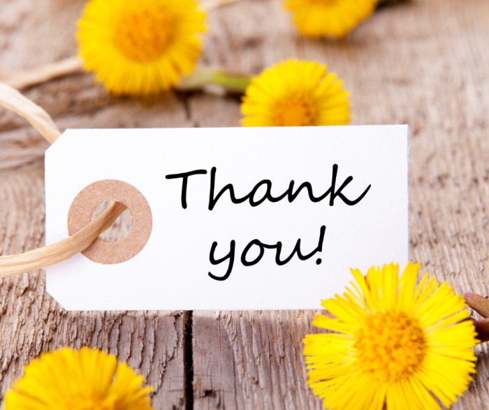 Thank you bloemen